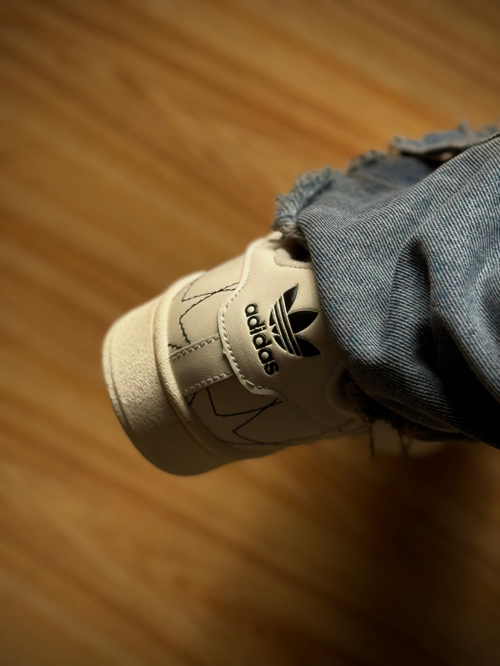 Adidas Super Star Beige Balck Star
