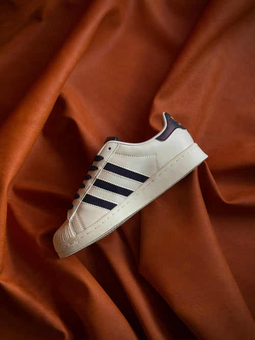 Adidas Superstar II Off White Colegial Azul Marino