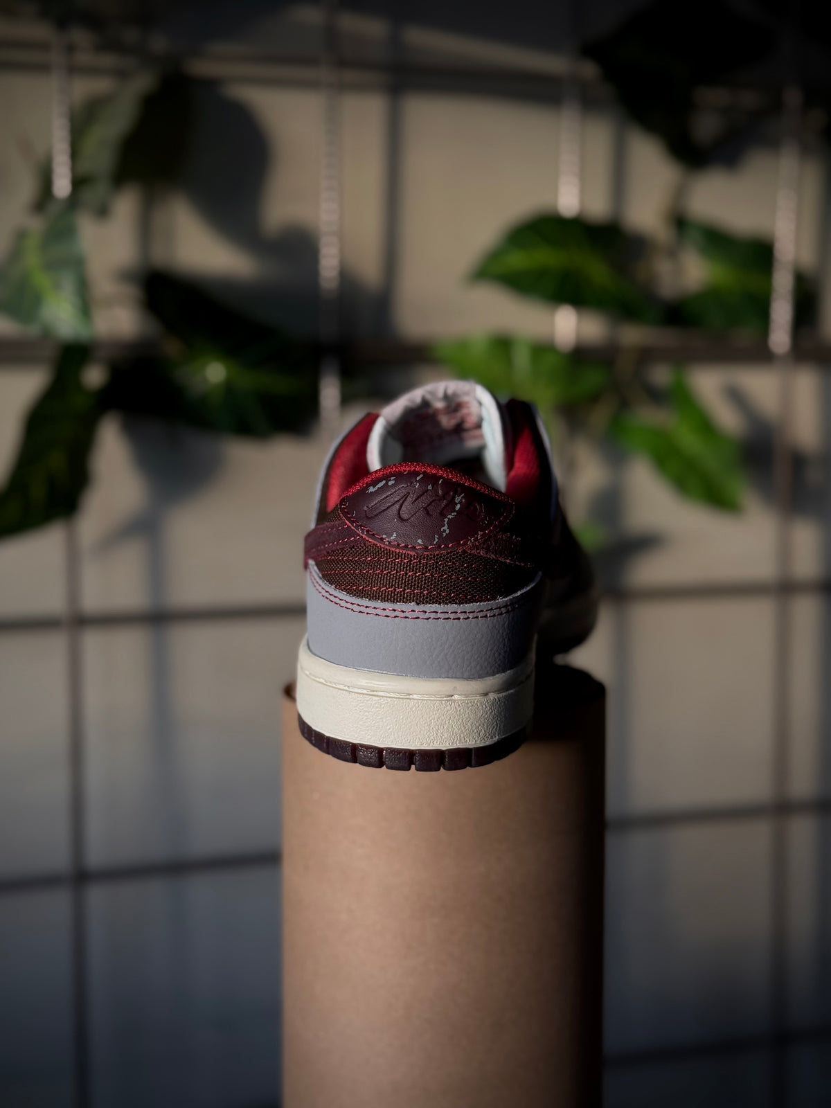 Nike Dunk Pure Platinum Team Red Burgund