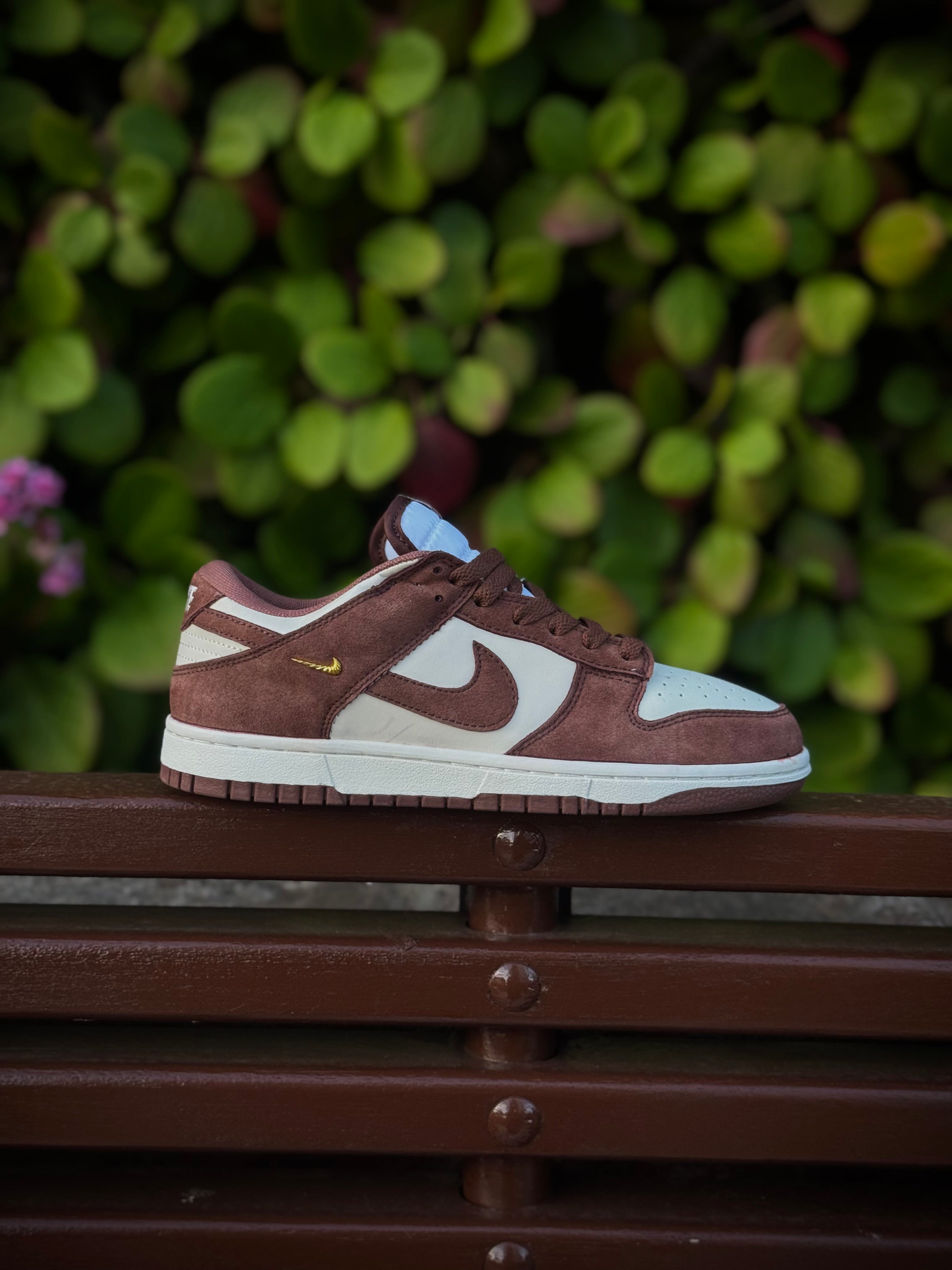 Nike Dunk Brown Metallic Swoosh