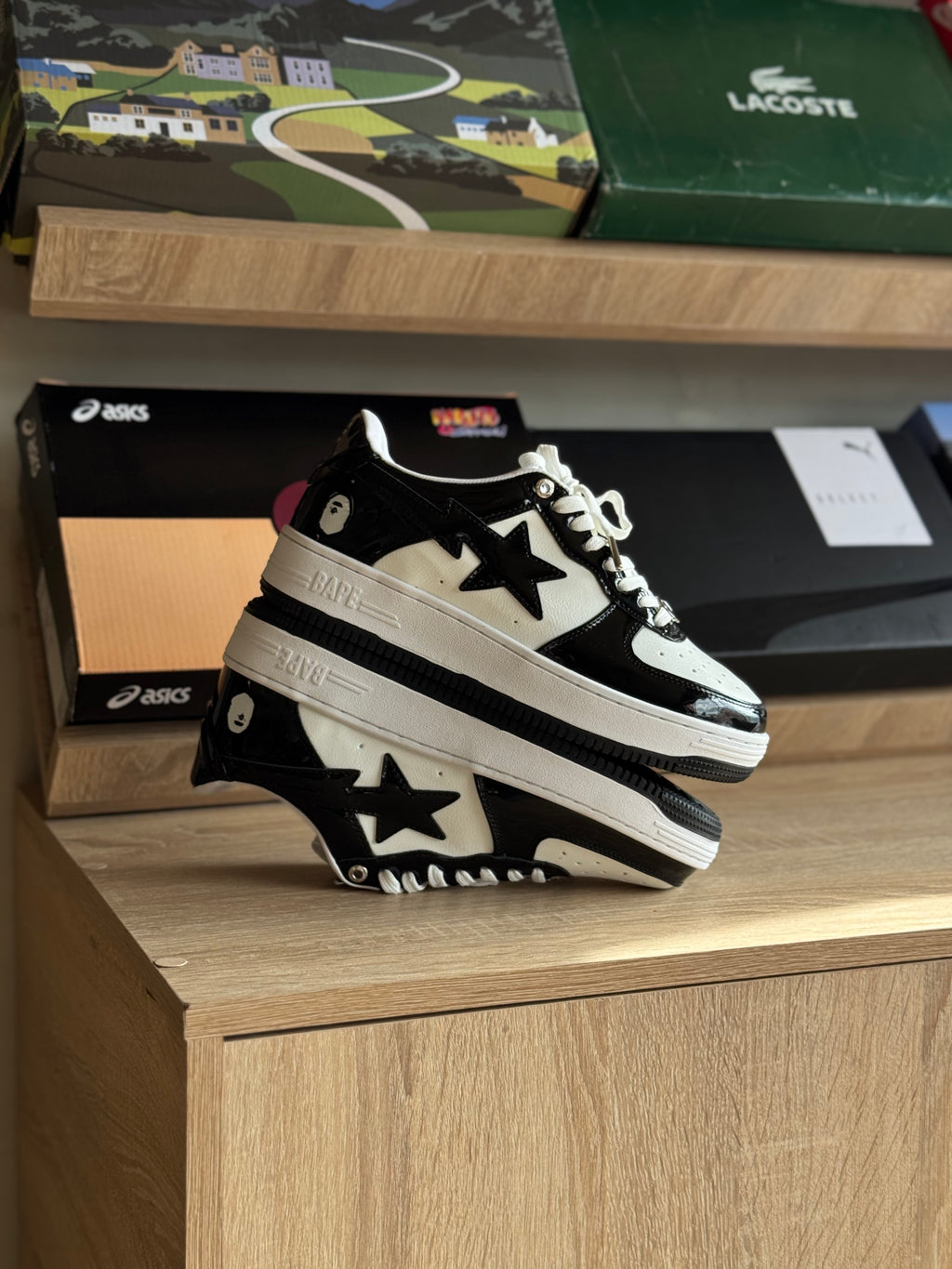 A Bathing Ape Bape Sta Patent Leather