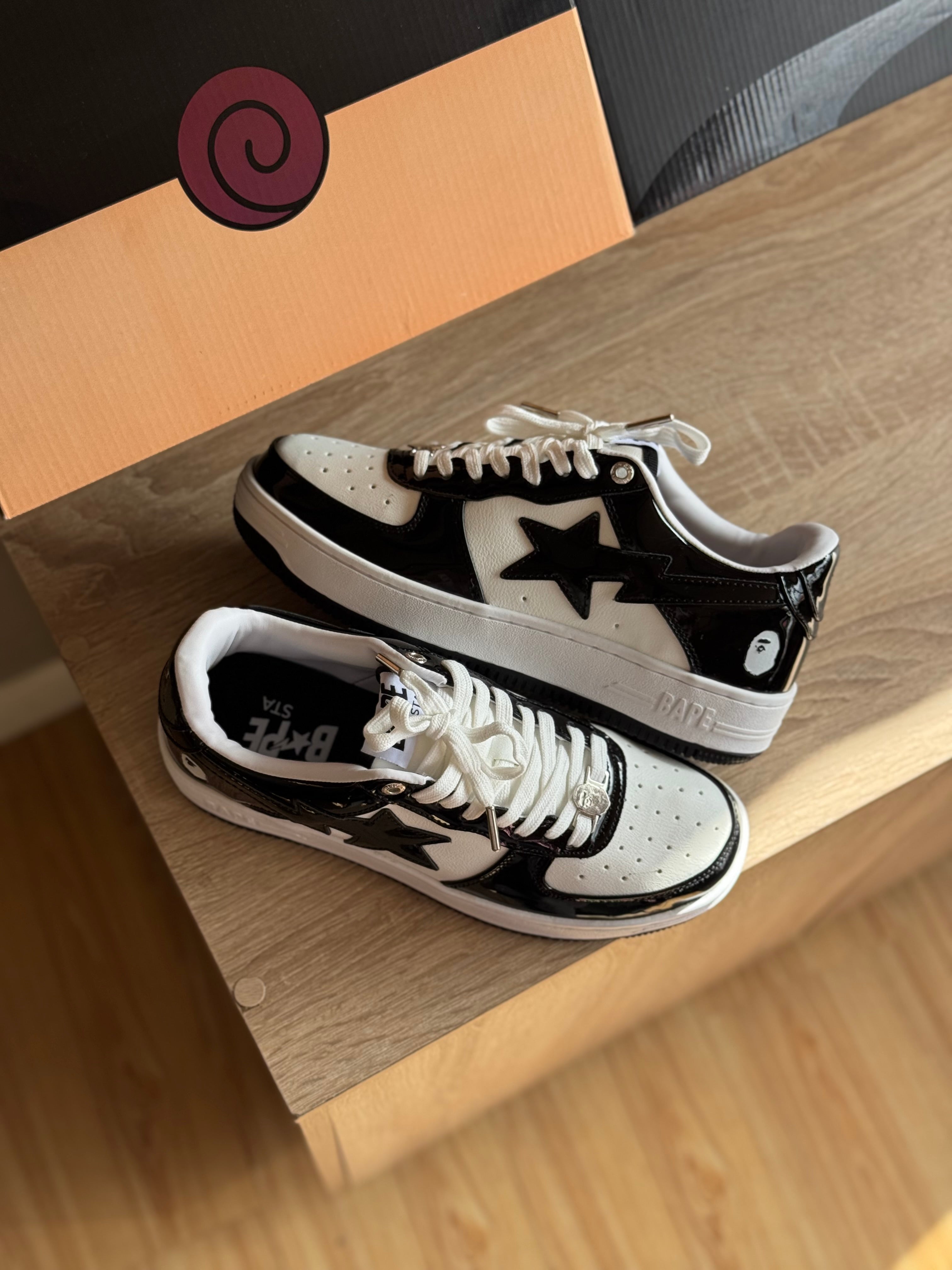 A Bathing Ape Bape Sta Patent Leather