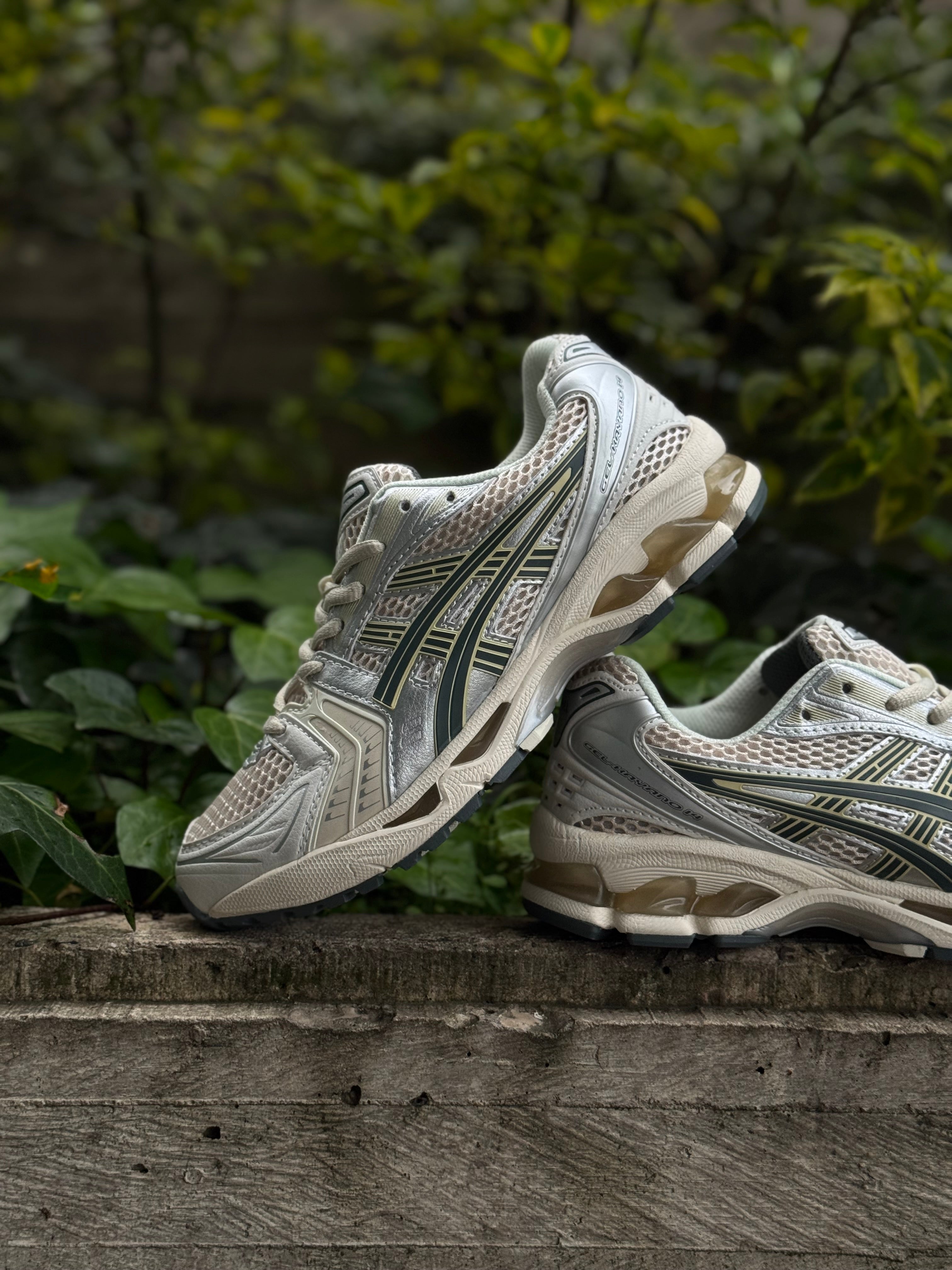 Asics Gel-Kayano 14 Birch and Dark Pewter