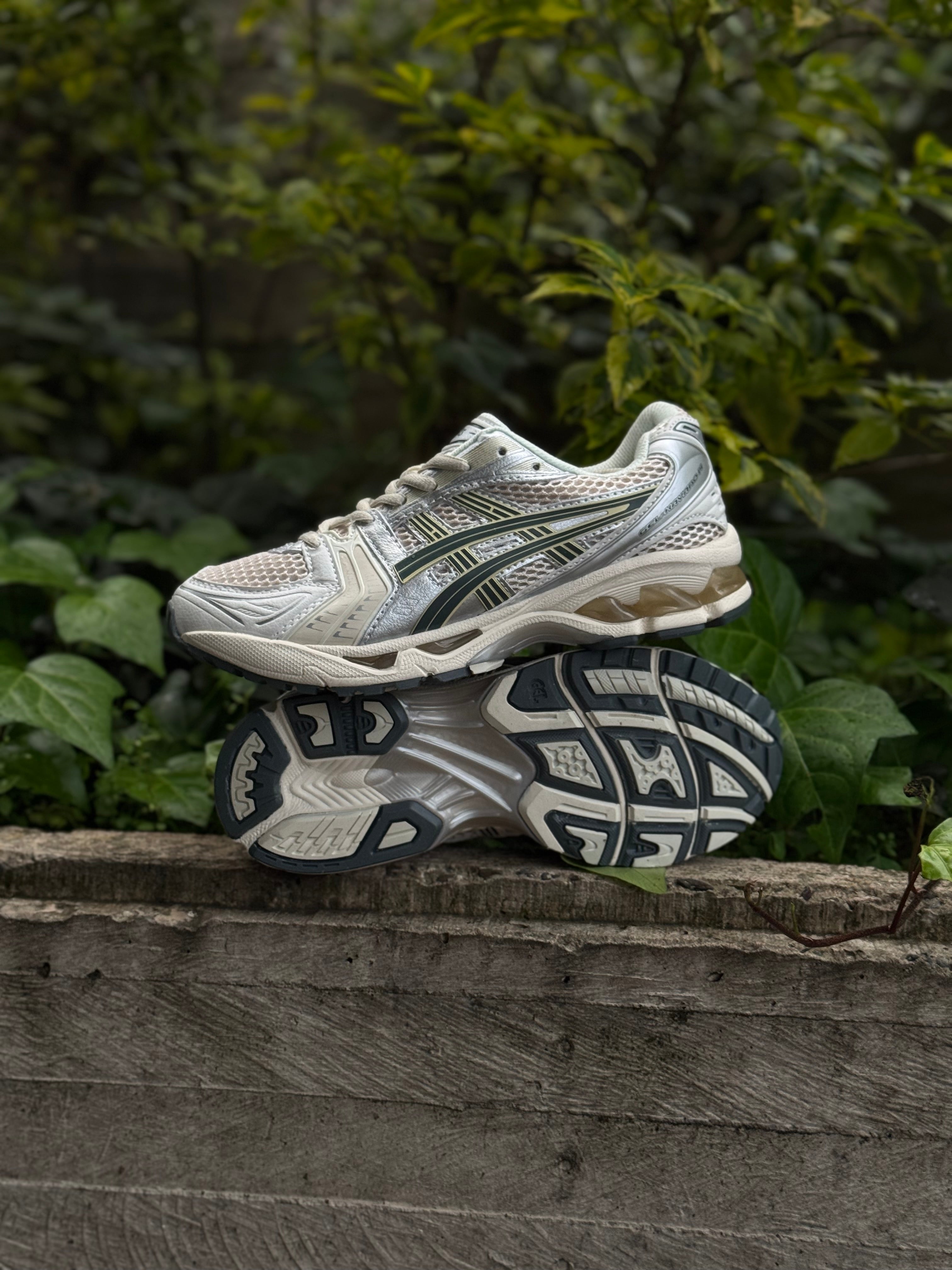 Asics Gel-Kayano 14 Birch and Dark Pewter