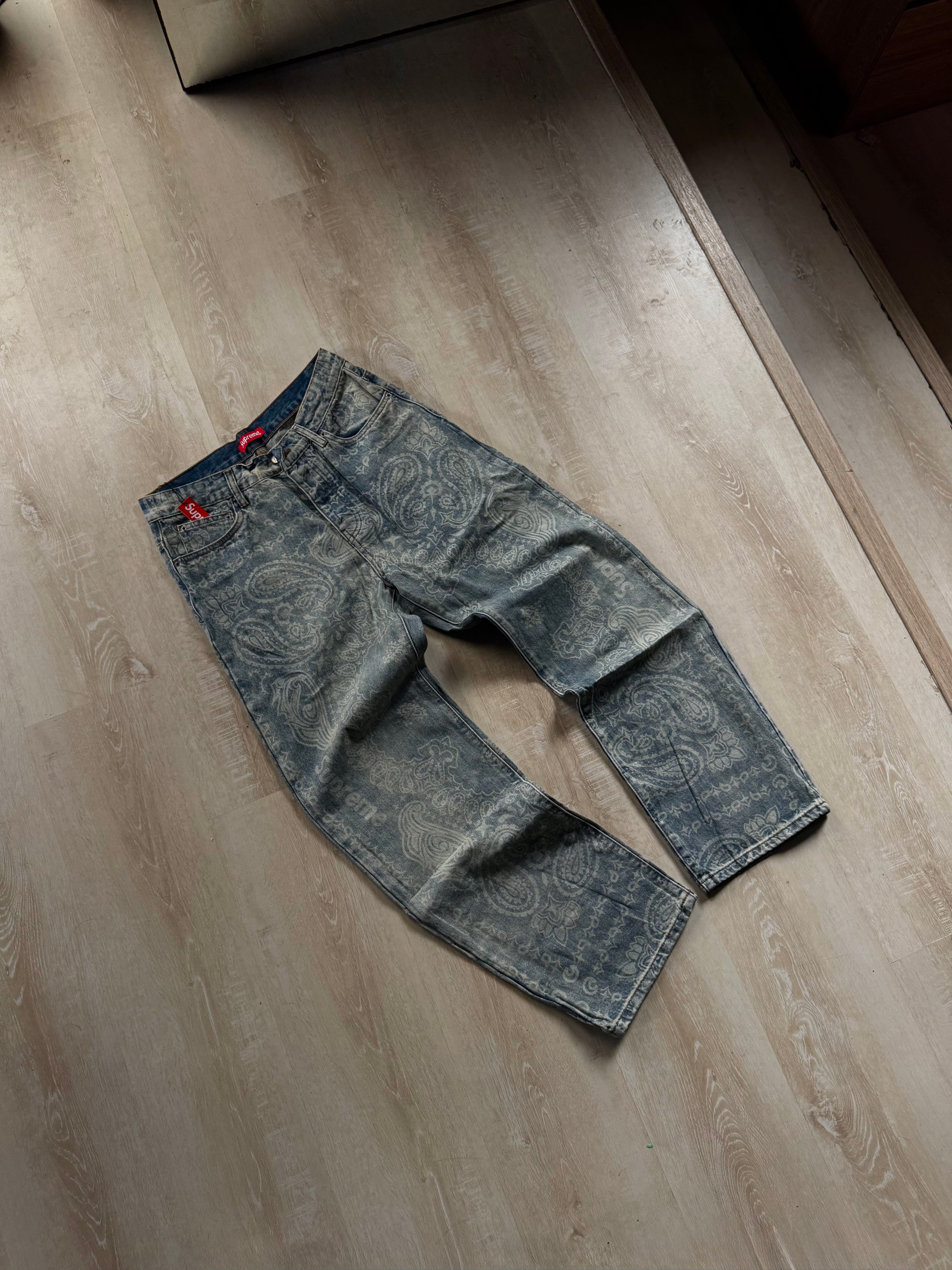 Supreme Bandana Baggy Jeans