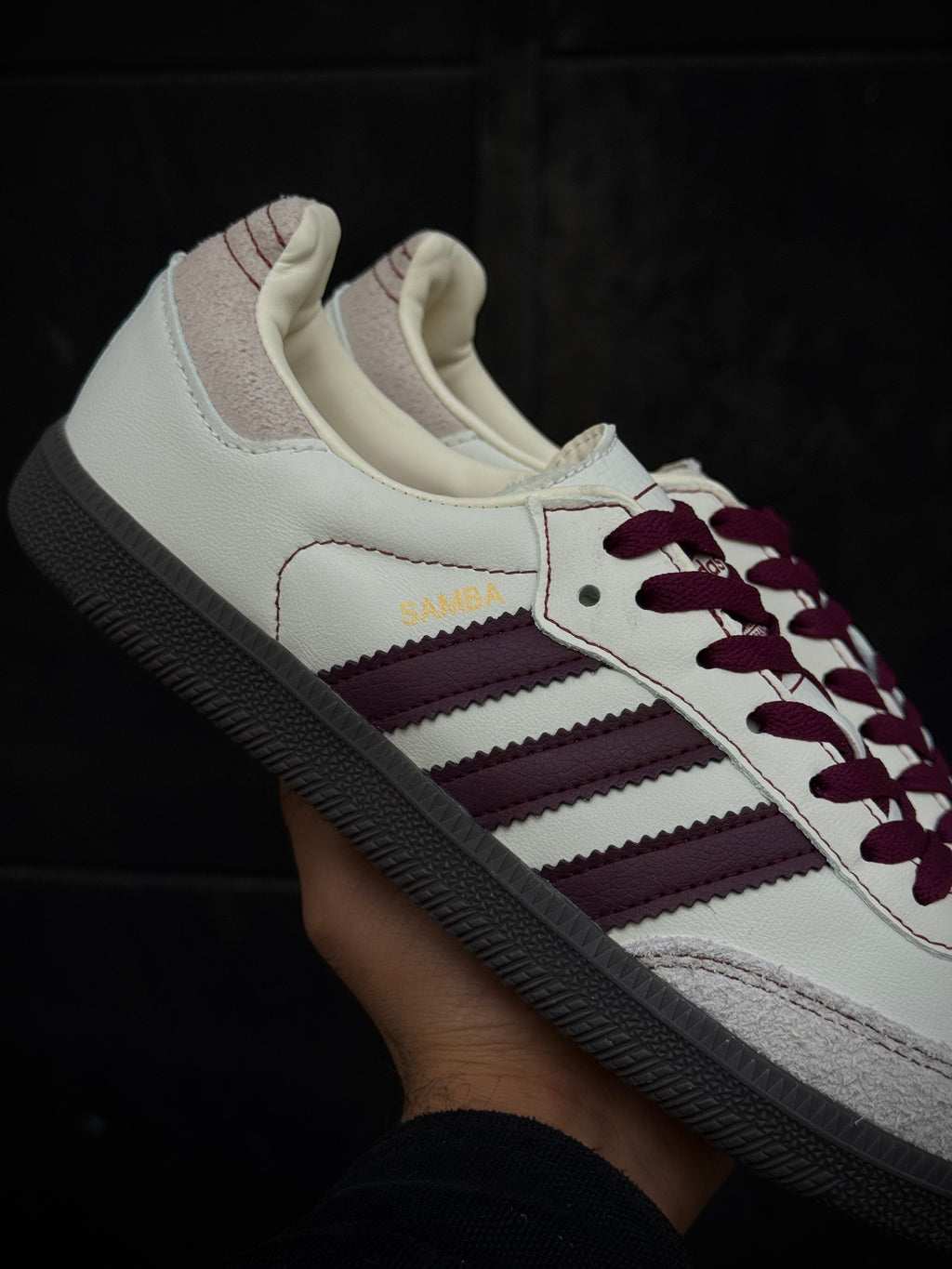 Adidas Samba Wonder White Maroon