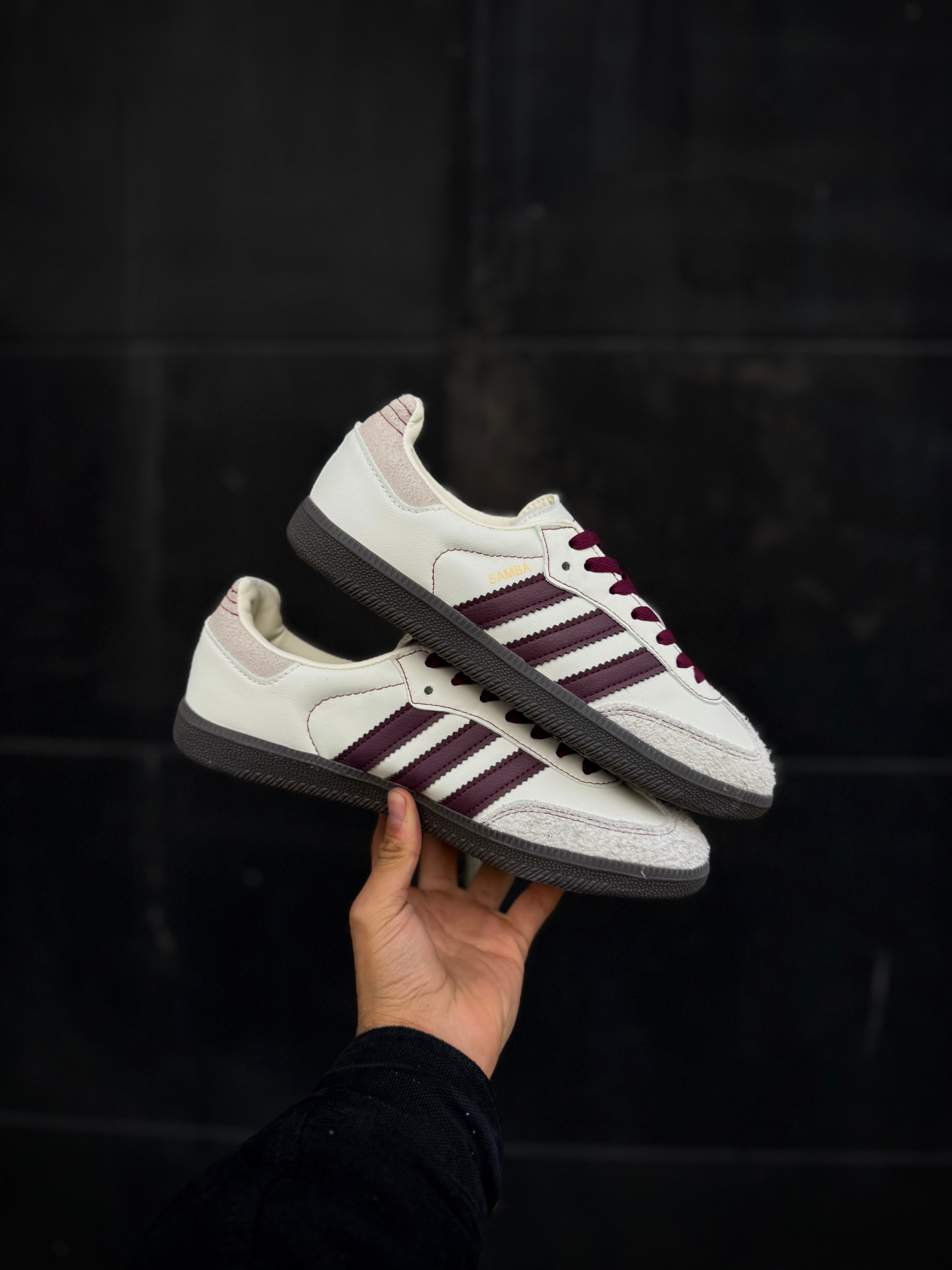 Adidas Samba Wonder White Maroon